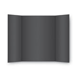 Two Cool Tri-Fold Poster Board, 36 x 48, Black/White, 6/Carton