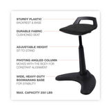 Alera AdaptivErgo Sit to Stand Perch Stool, Supports Up to 250 lb, Black