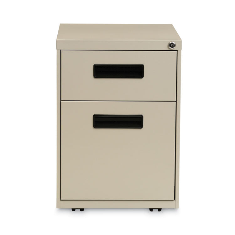 File Pedestal, Left or Right, 2-Drawers: Box/File, Legal/Letter, Putty, 14.96" x 19.29" x 21.65"