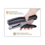 B8 Xtreme Duty Plier Stapler, 45-Sheet Capacity, 0.25" to 0.38" Staples, 2.5" Throat, Black/Charcoal Gray