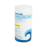 Disinfecting Wipes, 7 x 8, Lemon Scent, 75/Canister, 6 Canisters/Carton