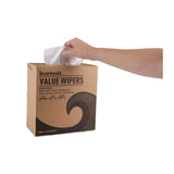 DRC Wipers, 9.33 x 16.5, White, 100 Dispenser Packs, 9 Dispenser Packs/Carton