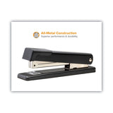 Classic Metal Stapler, 20-Sheet Capacity, Black