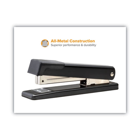 Classic Metal Stapler, 20-Sheet Capacity, Black