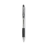 EasyTouch Ballpoint Pen, Retractable, Medium 1 mm, Black Ink, Clear Barrel, Dozen