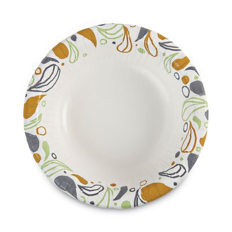 Deerfield Printed Paper Bowl, 12 oz, Coated/Soak Proof, Multicolor, 125/Pack, 8 Packs/Carton