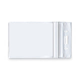 Resealable ID Badge Holders, Vertical Orientation, Transparent Frost 2.68" x 5" Holder, 2.38" x 3.75" Insert, 50/Pack