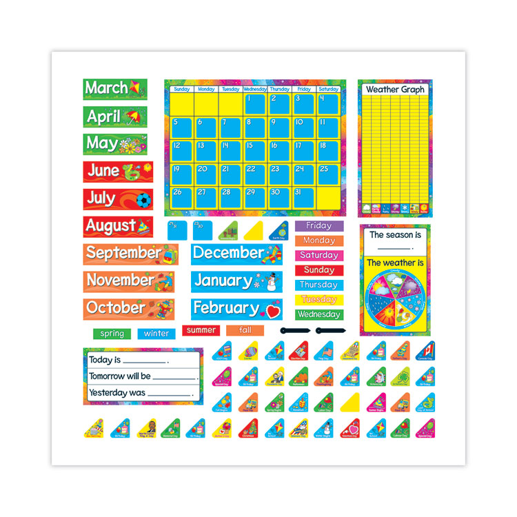 Year Around Calendar Bulletin Board Set, 22" x 17"