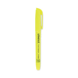 Pocket Highlighter Value Pack, Fluorescent Yellow Ink, Chisel Tip, Yellow Barrel, 36/Pack