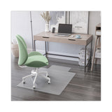 EconoMat All Day Use Chair Mat for Hard Floors, Flat Packed, 46 x 60, Lipped, Clear