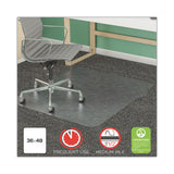 SuperMat Frequent Use Chair Mat for Medium Pile Carpet, 36 x 48, Rectangular, Clear