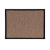 Tech Cork Board, 24 x 18, Brown Surface, Black Aluminum Frame