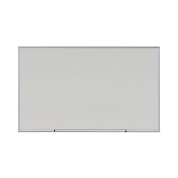 Deluxe Melamine Dry Erase Board, 60 x 36, Melamine White Surface, Silver Anodized Aluminum Frame