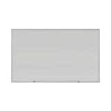 Deluxe Melamine Dry Erase Board, 60 x 36, Melamine White Surface, Silver Anodized Aluminum Frame