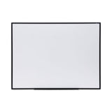 Design Series Deluxe Dry Erase Board, 48 x 36, White Surface, Black Anodized Aluminum Frame