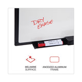 Design Series Deluxe Dry Erase Board, 24 x 18, White Surface, Black Anodized Aluminum Frame