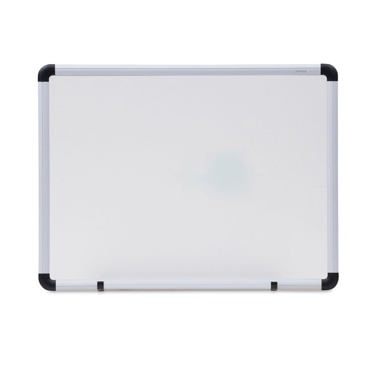 Modern Melamine Dry Erase Board with Aluminum Frame, 24 x 18, White Surface