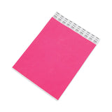 Crowd Management Wristbands, Sequentially Numbered, 9.75" x 0.75", Neon Pink, 500/Pack
