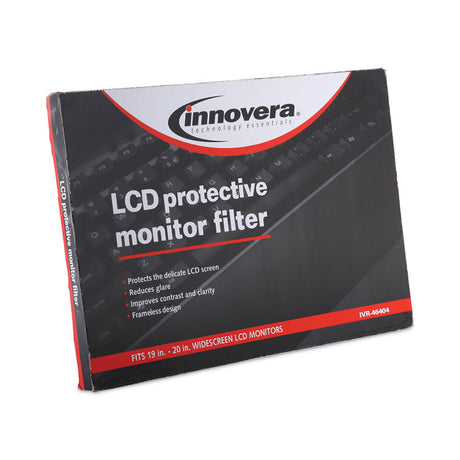 Protective Antiglare LCD Monitor Filter for 19  to 20  Widescreen Flat Panel Monitor, 16:10 Aspect Ratio