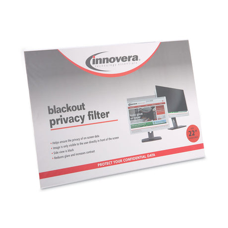 Blackout Privacy Filter for 22  Widescreen Flat Panel Monitor, 16:10 Aspect Ratio