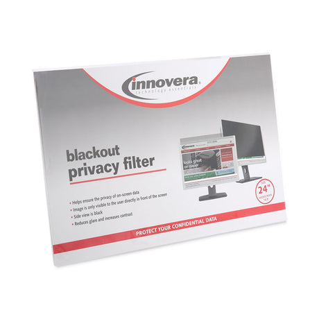 Blackout Privacy Filter for 24  Widescreen Flat Panel Monitor, 16:9 Aspect Ratio