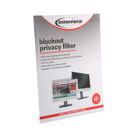 Blackout Privacy Filter for 15  Flat Panel Monitor/Laptop