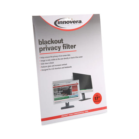 Blackout Privacy Filter for 17  Widescreen Flat Panel Monitor/Laptop, 16:10 Aspect Ratio