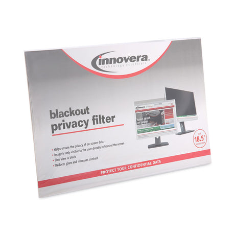 Blackout Privacy Filter for 18.5  Widescreen Flat Panel Monitor, 16:9 Aspect Ratio