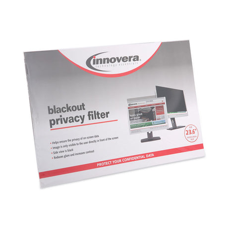 Blackout Privacy Monitor Filter for 23.6  Widescreen Flat Panel Monitor, 16:9 Aspect Ratio