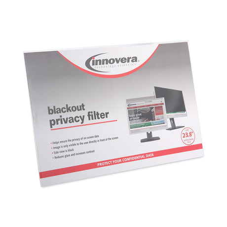 Blackout Privacy Monitor Filter for 23.8  Widescreen Flat Panel Monitor, 16:9 Aspect Ratio