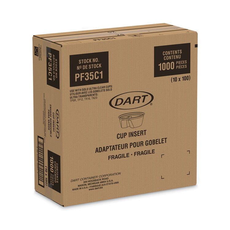 Single Compartment Cup Insert, 3.5 oz, Clear, 1,000/Carton