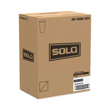 Single-Sided Poly Paper Hot  Cups, 16 oz, White, 50 Sleeve, 20 Sleeves/Carton