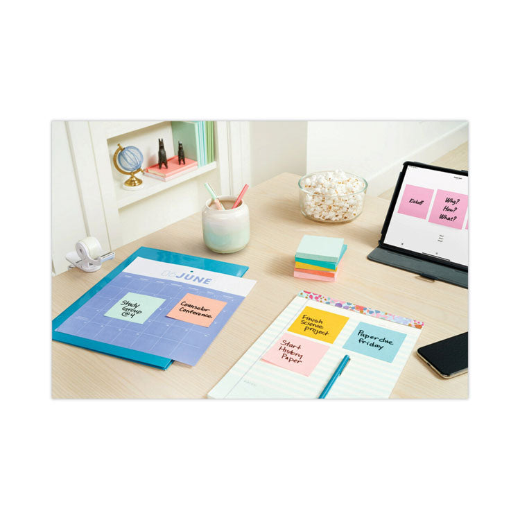 Original Pop-up Refill Cabinet Pack, 3" x 3", Beachside Cafe Collection Colors, 100 Sheets/Pad, 18 Pads/Pack