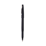 Rolling Writer Roller Ball Pen, Stick, Medium 0.8 mm, Black Ink, Black Barrel, Dozen