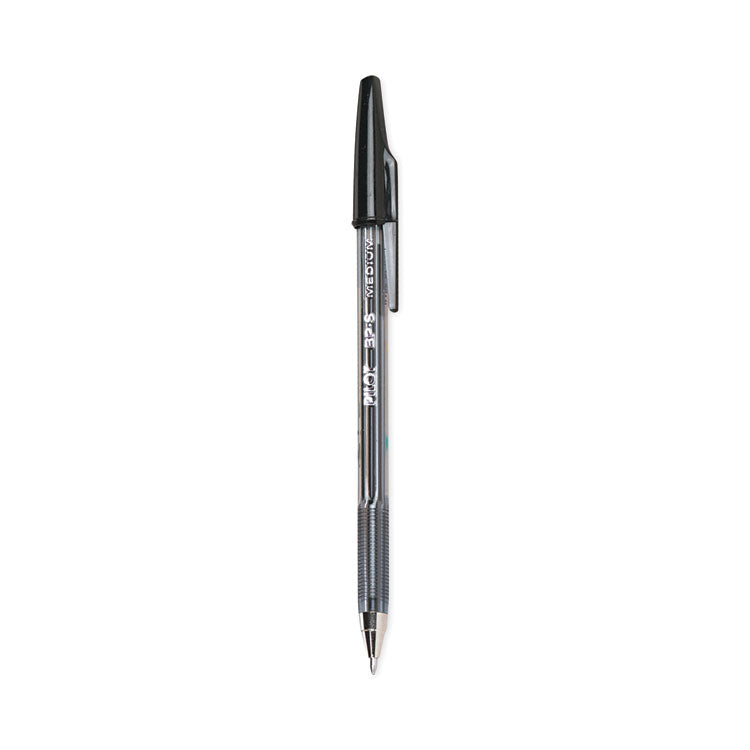 Better Ballpoint Pen, Stick, Medium 1 mm, Black Ink, Smoke Barrel, Dozen