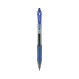 Sarasa Dry Gel X20 Gel Pen, Retractable, Medium 0.7 mm, Blue Ink, Clear/Blue Barrel, 36/Pack