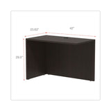 Alera Valencia Series Reversible Return/Bridge Shell, 42w x 23.63d x 29.5, Espresso