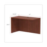 Alera Valencia Series Reversible Return/Bridge Shell, 47.25w x 23.63d x 29.5h, Cherry