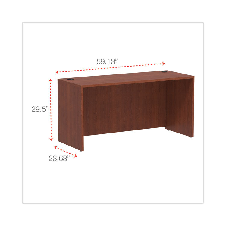 Alera Valencia Series Credenza Shell, 59.13w x 23.63d x 29.5h, Medium Cherry