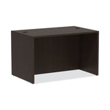 Alera Valencia Series Straight Front Desk Shell, 47.25" x 29.5" x 29.63", Espresso