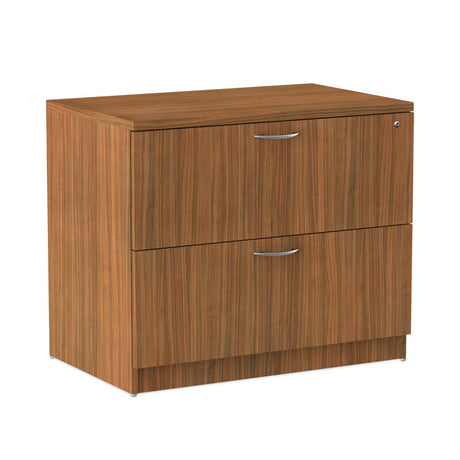 Alera Valencia Series Lateral File, 2 Legal/Letter-Size File Drawers, Modern Walnut, 34" x 22.75" x 29.5"