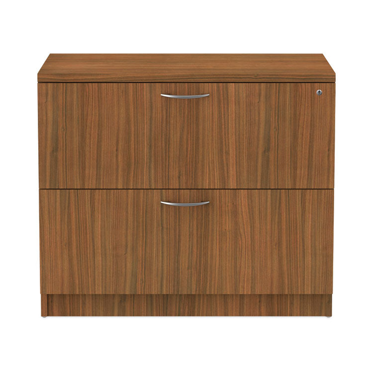 Alera Valencia Series Lateral File, 2 Legal/Letter-Size File Drawers, Modern Walnut, 34" x 22.75" x 29.5"