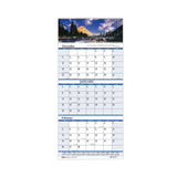 Earthscapes Recycled 3-Month Vertical Wall Calendar, Scenic Photography, 8 x 17, White Sheets, 14-Month: Dec 2024 to Jan 2026