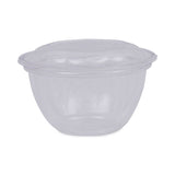 Renewable and Compostable Containers, 18 oz, 5.5  Diameter x 2.3 h, Clear, Plastic, 150/Carton