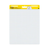 Vertical-Orientation Self-Stick Easel Pad Value Pack, Quadrille Rule (1 sq/in), 25 x 30, White, 30 Sheets, 4/Carton