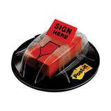 High Volume Flag Dispenser, "Sign Here", Red, 200 Flags/Dispenser