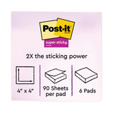 Pads in Playful Primary Collection Colors, Note Ruled, 4" x 4", 90 Sheets/Pad, 6 Pads/Pack
