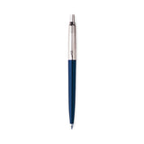 Jotter Ballpoint Pen, Retractable, Medium 1 mm, Blue Ink, Royal Blue/Chrome Barrel