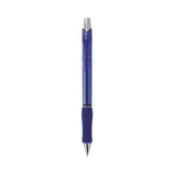 R.S.V.P. Super RT Ballpoint Pen, Retractable, Medium 0.7 mm, Blue Ink, Translucent Blue/Blue Barrel, Dozen