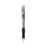 R.S.V.P. Super RT Ballpoint Pen, Retractable, Medium 1 mm, Black Ink, Clear/Black Barrel, Dozen